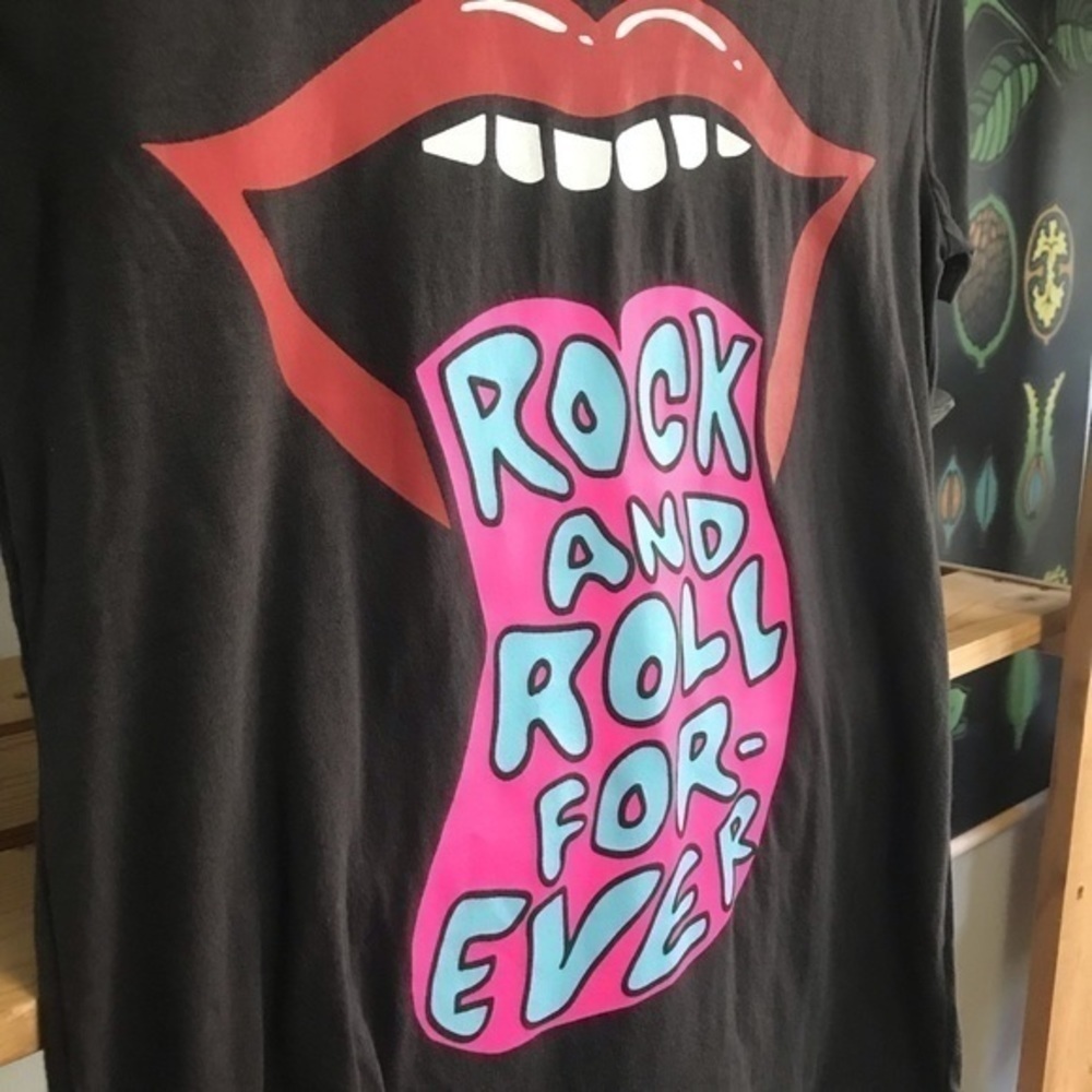 Chaser Black Colorful Rock and Roll Forever Graphic Tee XS - Picture 7 of 11